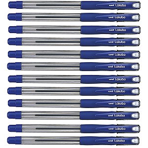 Caneta Esferográfica Uni Lakubo SG-100 Azul 1.0mm 12 Unidades