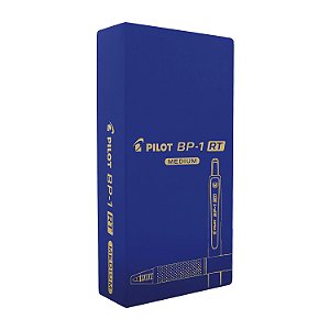 Caneta Esferográfica Pilot BP-1 RT Azul 1.0mm 12 Unidades