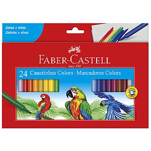 Canetinha Hidrográfica Faber-Castell 24 Cores
