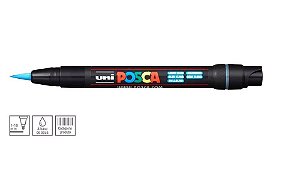 Caneta Posca Ponta Tipo Pincel PCF-350 Azul Claro