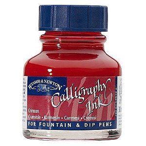 Tinta Para Caligrafia Winsor & Newton Crimson 30ml