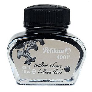 Tinta Para Caneta Tinteiro Pelikan 4001 Preto Brilhante 30ml