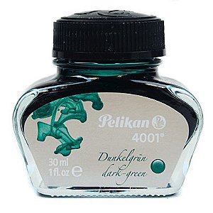 Tinta Para Caneta Tinteiro Pelikan 4001 Verde Escuro 30ml