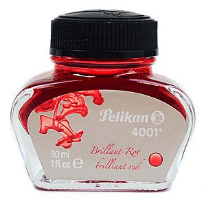 Tinta Para Caneta Tinteiro Pelikan 4001 Vermelho 30ml