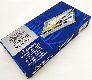 Aquarela Cotman Water Colours Winsor & Newton 12 Cores