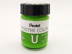 Tinta Guache Para Caligrafia e Desenho Pentel Poster Color Verde Citrico 17 - 30ml