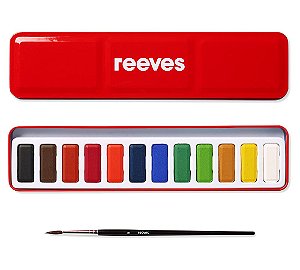 Aquarela Em Pastilha Reeves 24 Cores