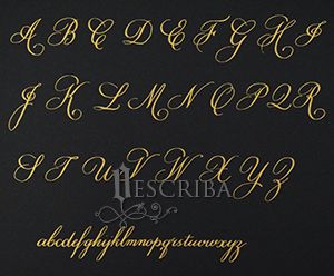 Manuscrito - Alfabeto Copperplate - A07