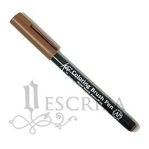 Caneta Pincel Koi Coloring Brush Pen Sakura - Marrom XBR#12