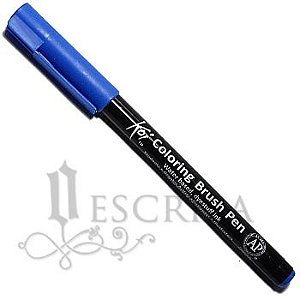 Caneta Pincel Koi Coloring Brush Pen Sakura - Azul Cerúleo XBR#25