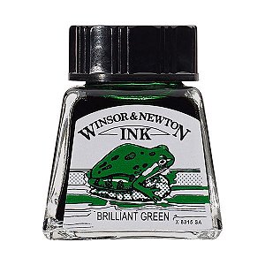 Tinta Para Desenho Winsor & Newton 14ml Brilliant Green