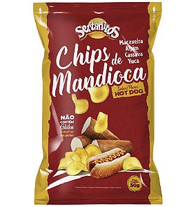 Sertanitos Chips de Mandioca Sabor Hot Dog 50g