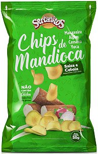 Sertanitos Chips de Mandioca Salsa e Cebola 50g