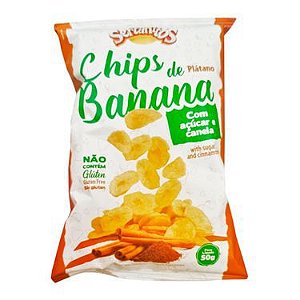 Sertanitos Chips de Banana com Açúcar e Canela 50g