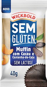 Muffin Wickbold Sem Glúten Cacau e Castanha-de-Caju 40g