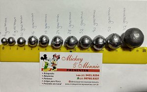 Chumbada redonda (Bola) 50g  - kit 0,500kg
