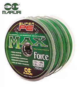 Linha Multifilamento Max Force 4x - N 0.20mm 100m verde