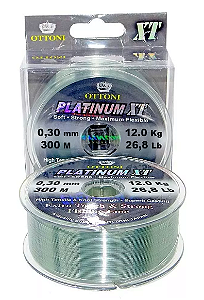 Linha Monofilamento OTTONI - Platinum XT Nº 0.30mm  300M
