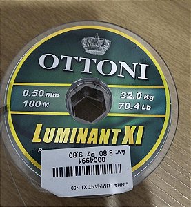 Linha Monofilamento OTTONI - Luminant X1 n 0.50mm 100M