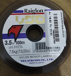 Linha Super Raiglon - 0.31mm 100m