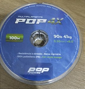 Linha Multifilamento Pop Fishing 4X - 0.50mm