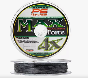 Linha Multifilamento - Max Force 4x 0.14mm 150MTR Cinza