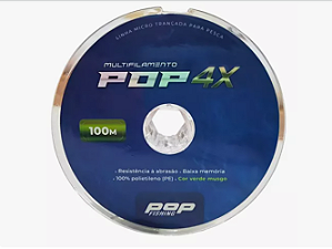 Linha Multifilamento Pop Fishing 4X - 0.24mm