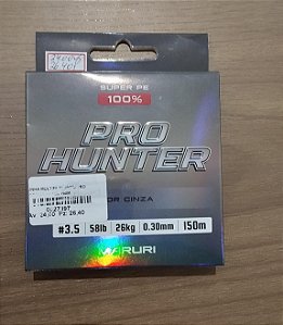 Linha Multifilamento Pro Hunter Cinza 0,30 mm 150 M