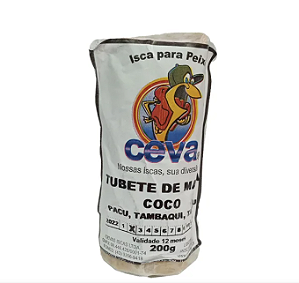 Tubete De Massa Para Pesca Ceva Iscas Coco 200 Gramas