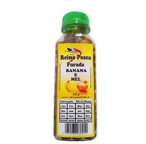 Ração Furada Reino e Pesca- Banana e Mel 120g
