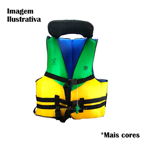 Colete Salva-vidas colorido - 40kg