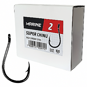 Caixa de Anzol preto Super Chinu Nº 2 - Marine