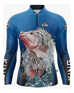 Camiseta de Pesca King - Azul