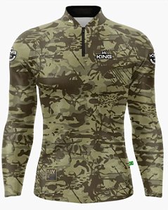 Camiseta de Pesca King - Camuflagem