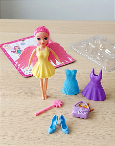 Bonequinha Fada Princesa com Acessórios e Vestidos