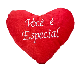 Pelúcia Coração Vermelho Você é Especial 16x18cm