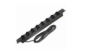 REGUA DE TOMADA 19 C/ 08 POSICOES 2P+T - CABO 1.5 M - 20A