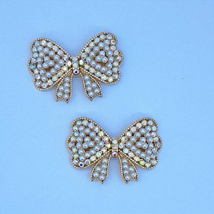 Cabedal Lateral Jujuba com pérolas