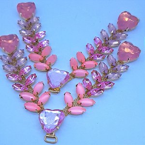 Cabedal em V Acqua - Rosa
