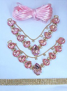 Kit Cabedal Gotas Rosa BB