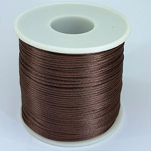 Fio de Seda de 1MM com 100M - Marrom escuro