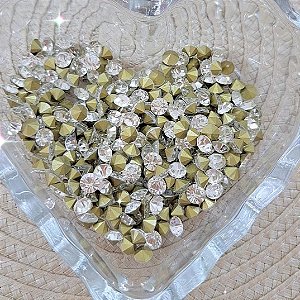 Strass Ponto de Luz SS24 Kit 12 un. - Cristal