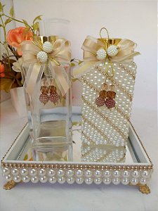 Kit Lavabo decorado de pérolas