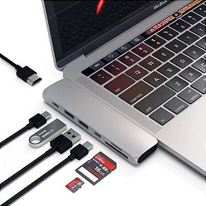 Hub Adaptador 7 Em 1 Usb-c 3.1 Hdmi 4k Thunderbolt Macbook