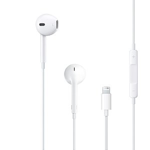 Fone Ouvido Earpods iPhone 7 8 Plus X Xs Xr 11 12 Pro Max Lightning