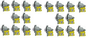 Kit 20 Eletrobombas Universal Para Máquina de Lavar e Lava Louça 127V