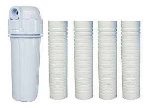 Filtro De Água Caixa Água/ Cavalete Entrada/ Com 4 Refis