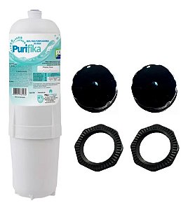 Kit Refil Filtro + Botões Compatível Soft Everest Star Preto