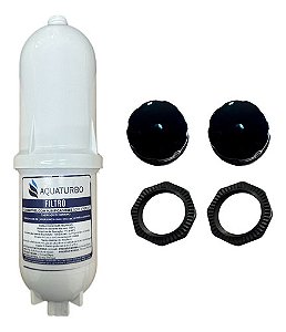 Refil E Botão Preto Aquaturbo P/ Purificador Água Soft Everest
