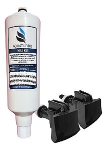 Refil Aquaturbo Filtro Purificador Colormaq + Torneira Preta